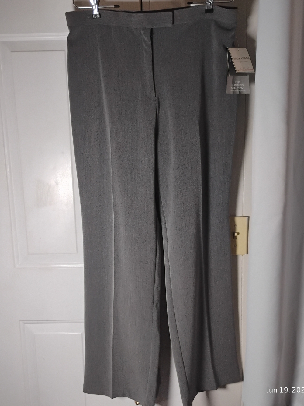 Sag Harbor Gray Wide-Leg Trousers